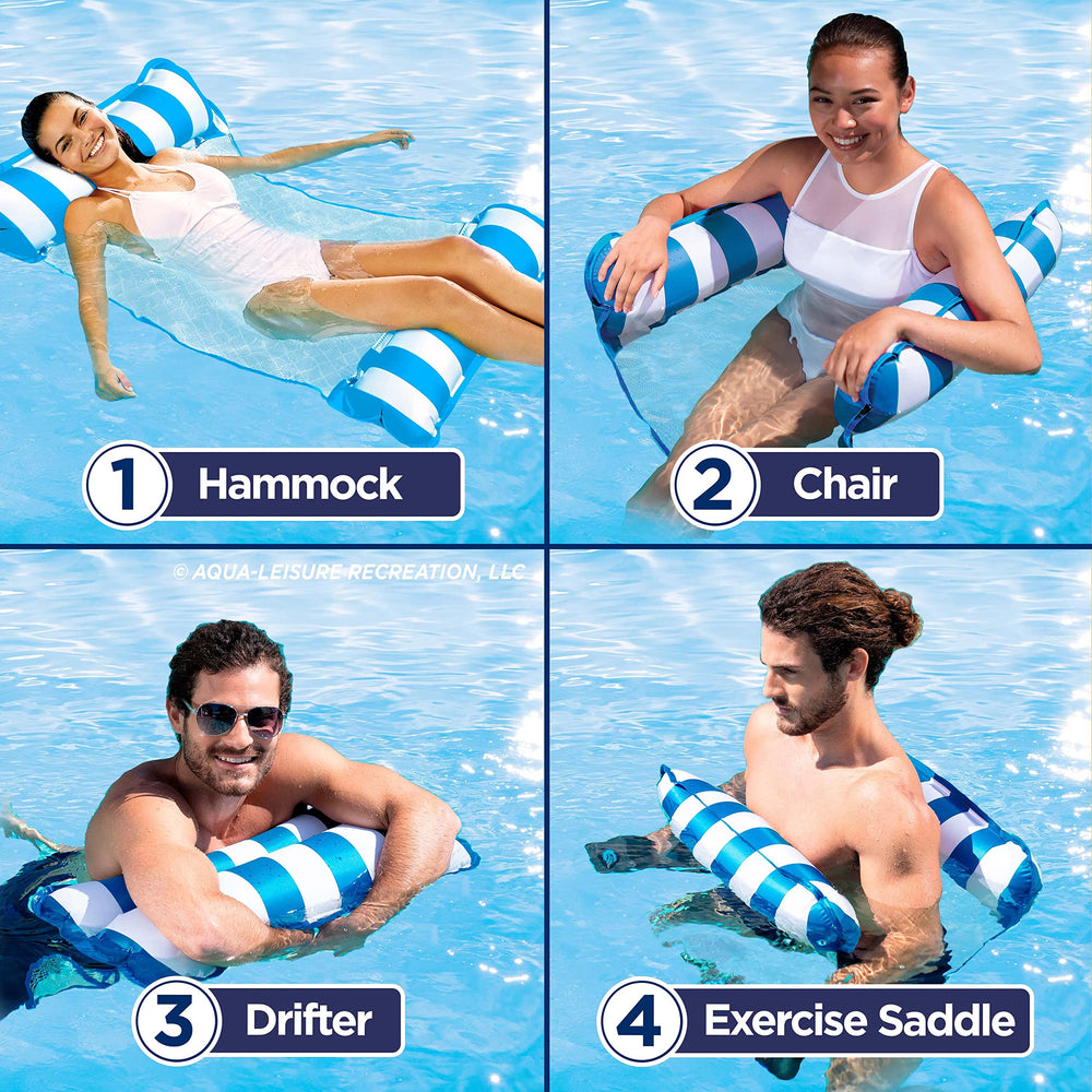 Aqua LEISURE uso como sillín de ejercicio en agua para equilibrio y movimiento seguro
