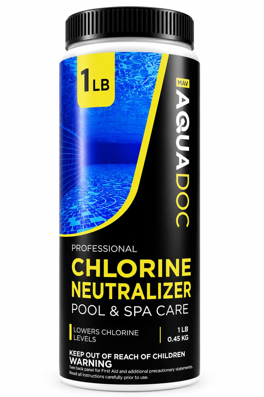AquaDoc envase frontal mostrando el producto y uso claro