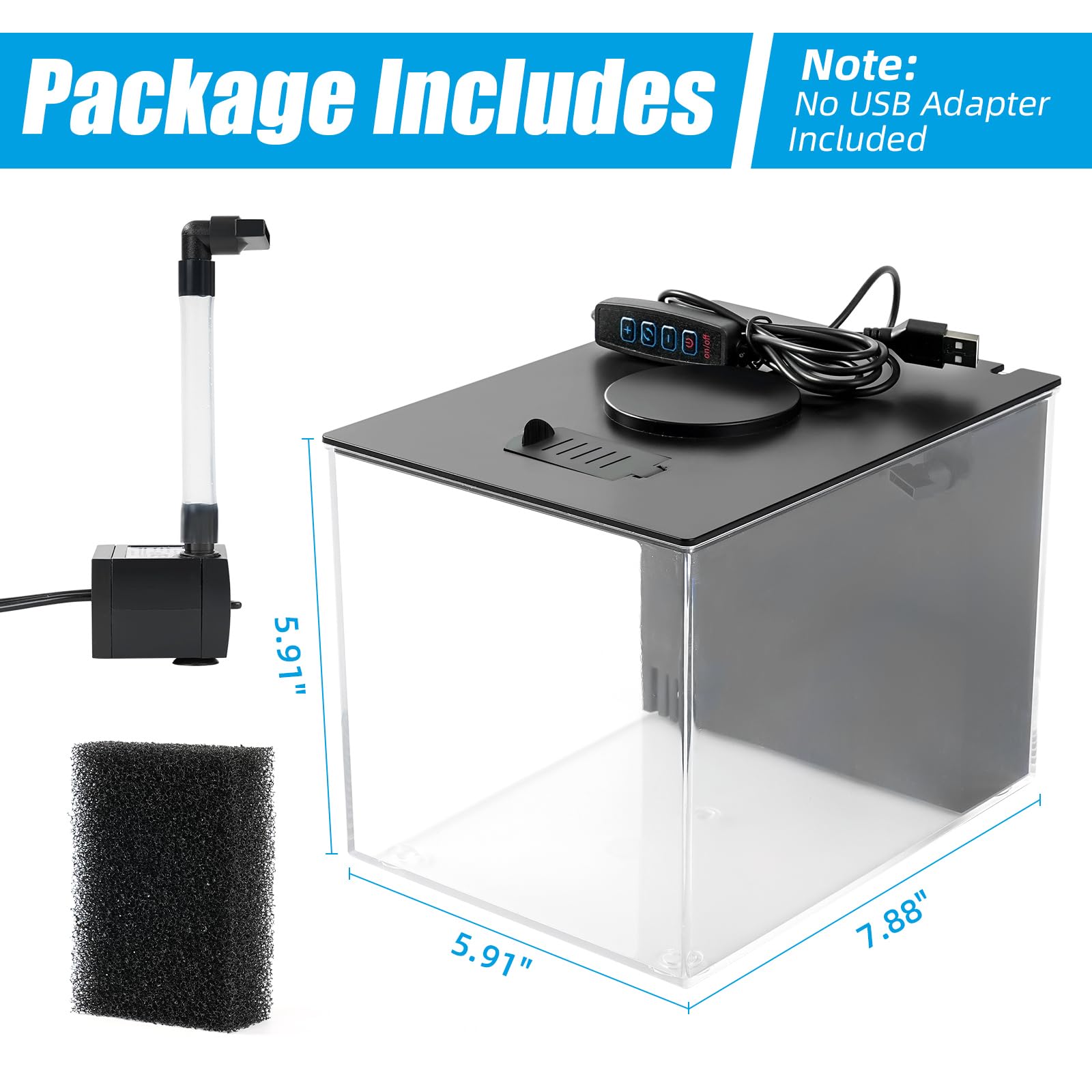 AQUANEAT comparación de tamaño con una mano para apreciar dimensiones compactas
