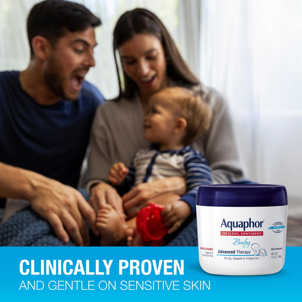 Aquaphor aplicación en zona de pañal para protección y alivio