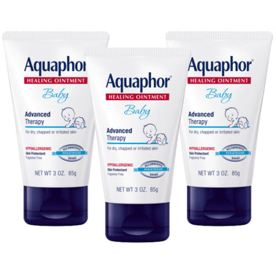 Aquaphor front packaging showing 9 oz tube and product benefit