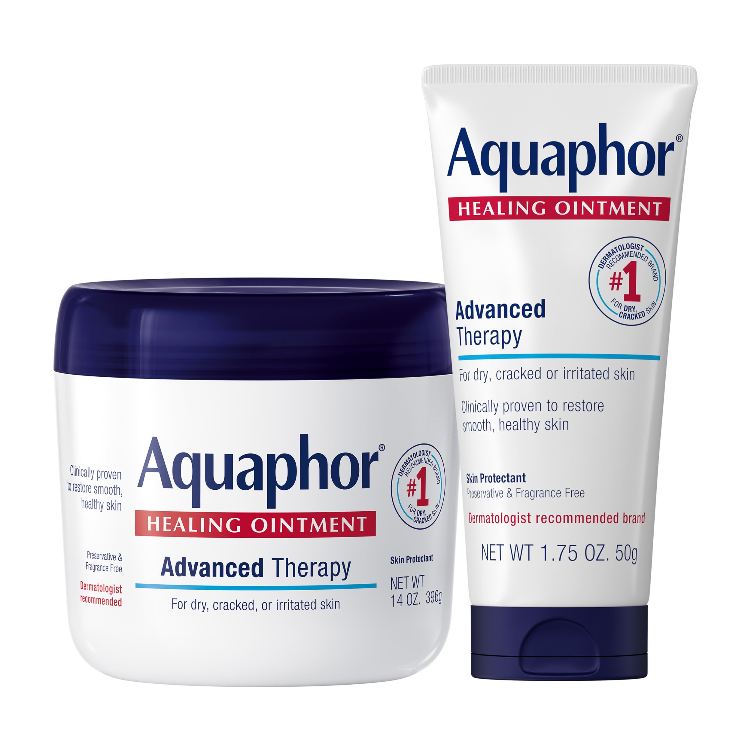Aquaphor frasco 14 oz frontal mostrando protección intensa