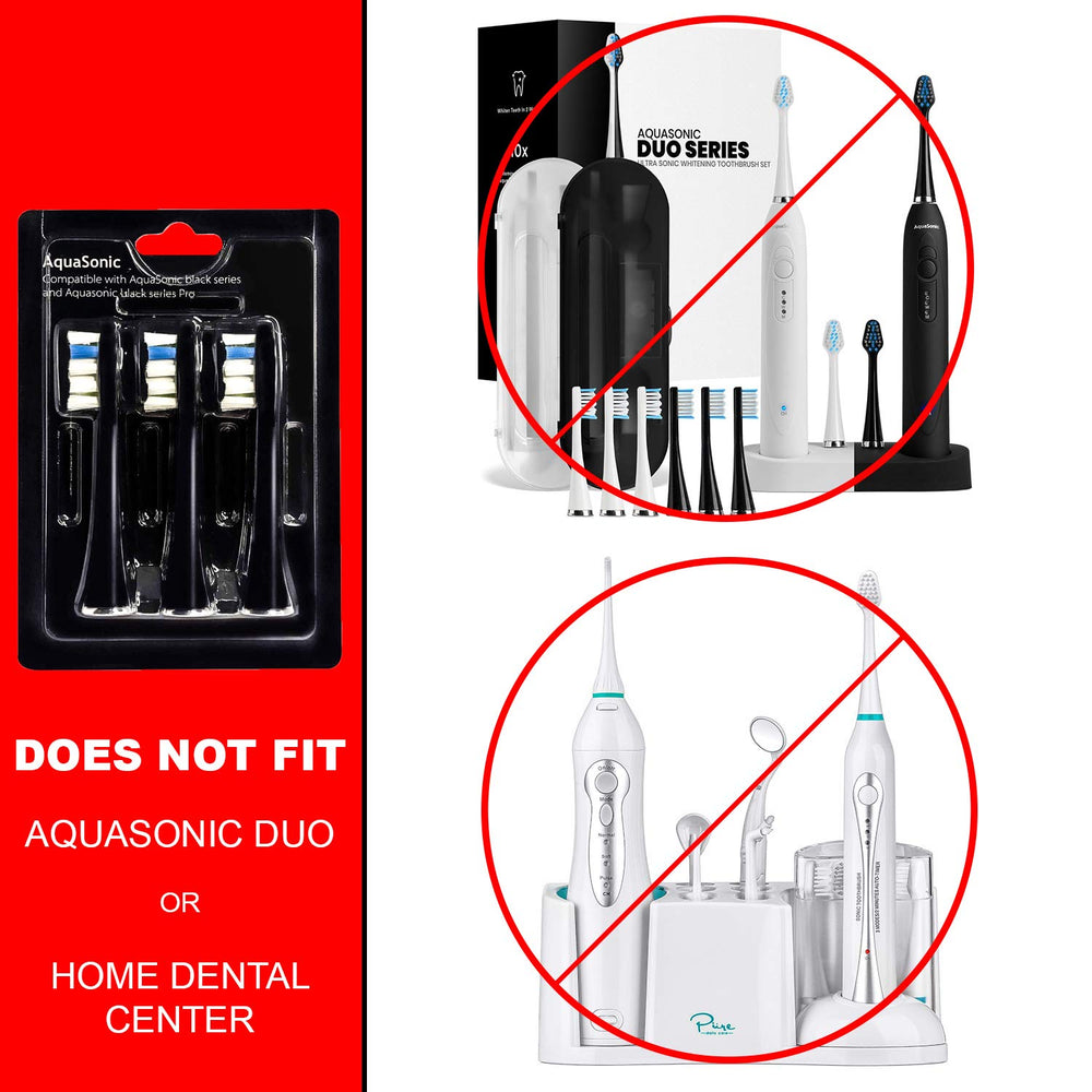 AquaSonic etiqueta de compatibilidad con modelos listados clara