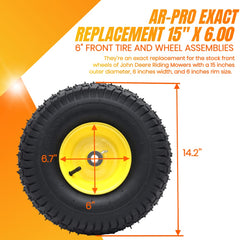 AR-PRO wheel side profile displaying rim fit and durable construction advantage