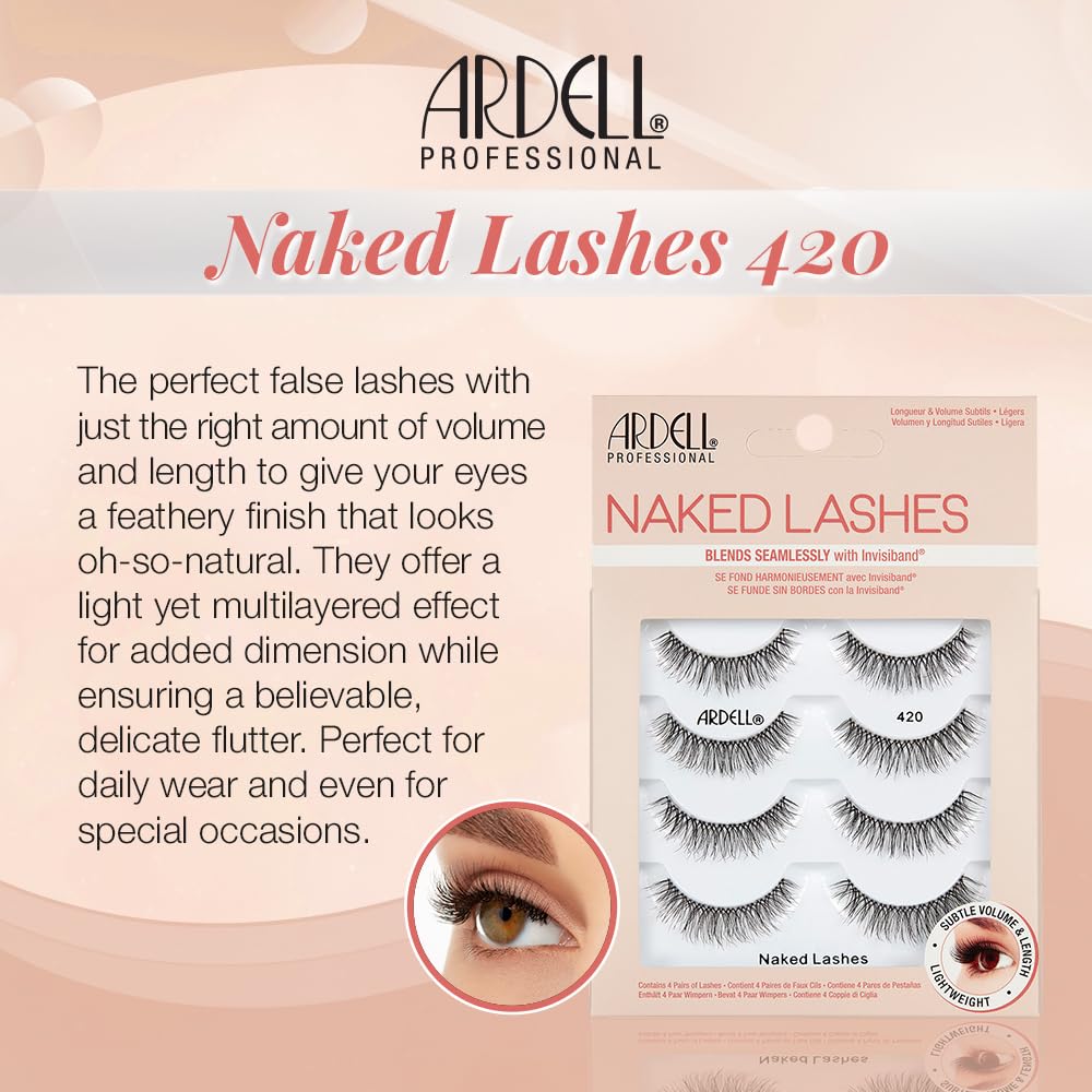 Ardell lash cluster texture highlighting natural crisscross pattern