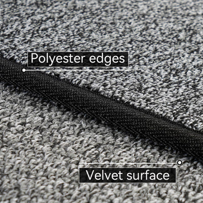 AREDO close-up of faux-wool texture showing soft fibers and comfortable underfoot feel