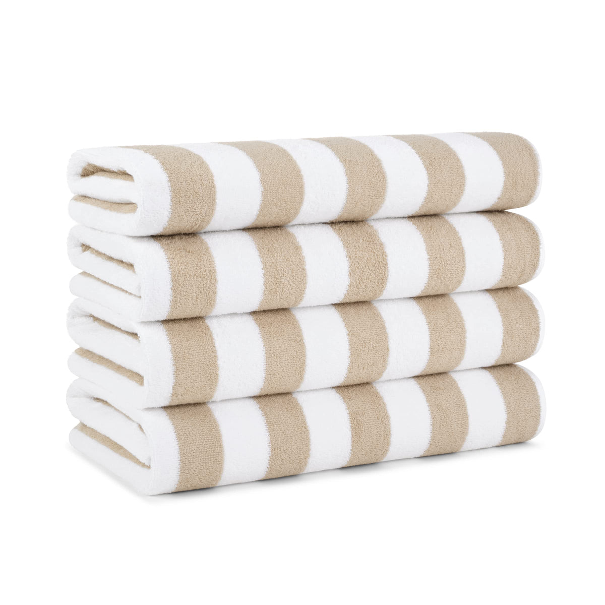 Arkwright toalla frontal pack de 4 mostrando rayas coloridas y aspecto absorbente