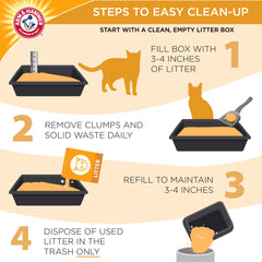 Arm & Hammer grumo firme formado para fácil extracción y menos residuos