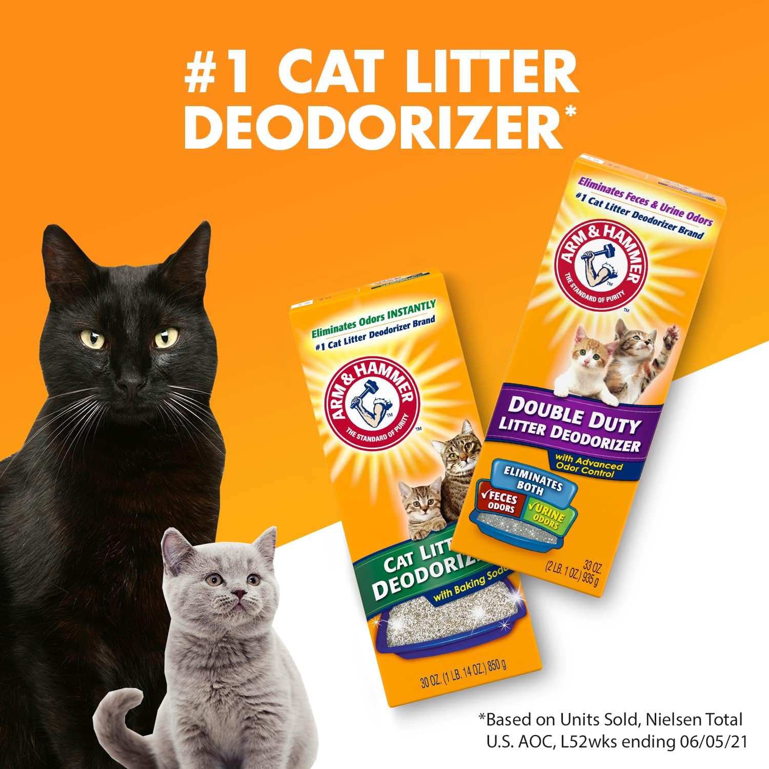 Arm & Hammer primer plano de cristales de bicarbonato que absorben olores