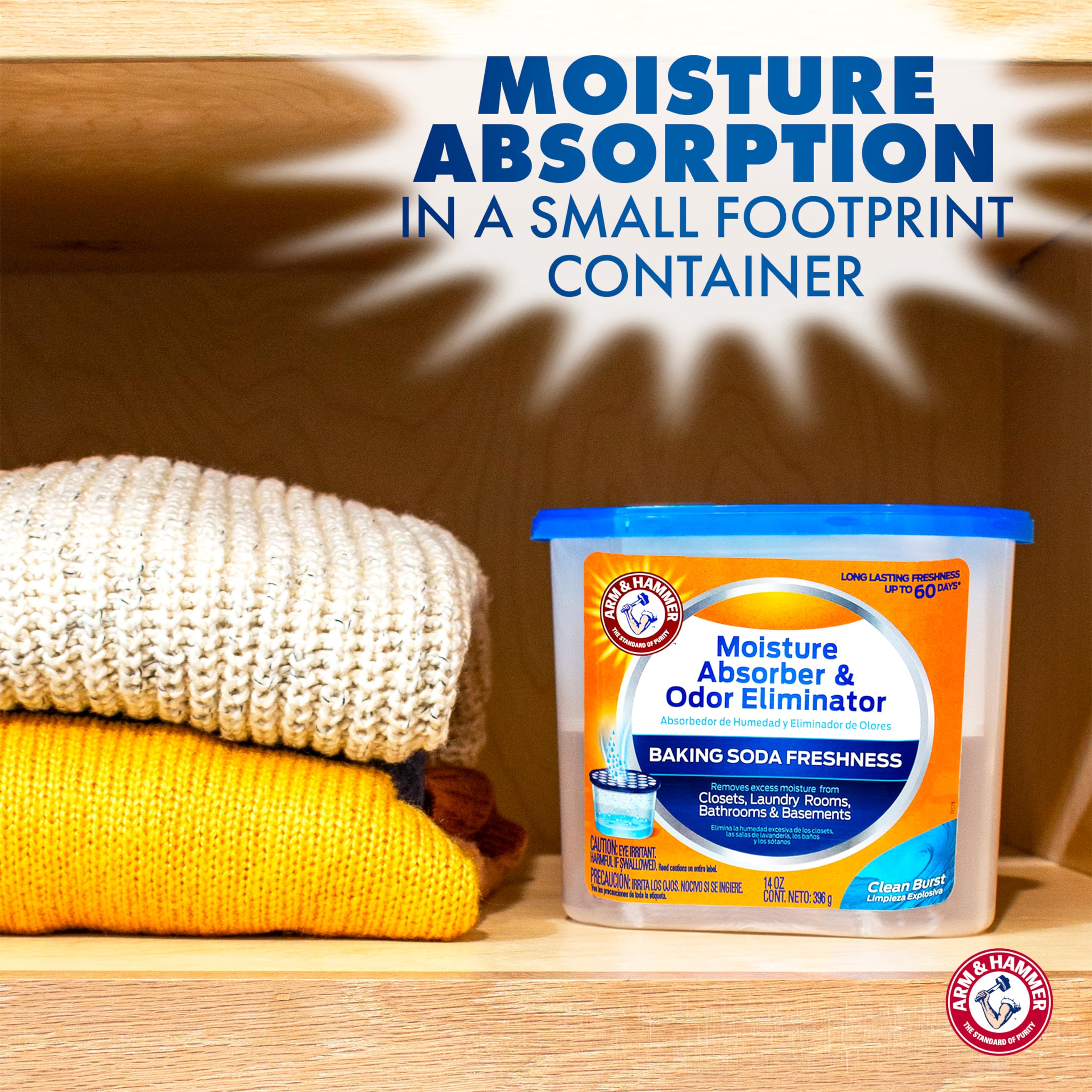 Arm & Hammer frasco con tapa cerrada mantiene líquidos y evita derrames