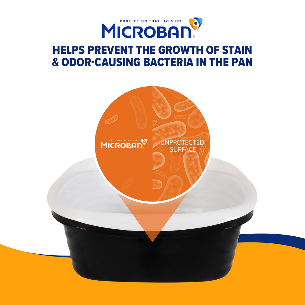 Arm & Hammer interior label showing Microban detail for odor protection benefit
