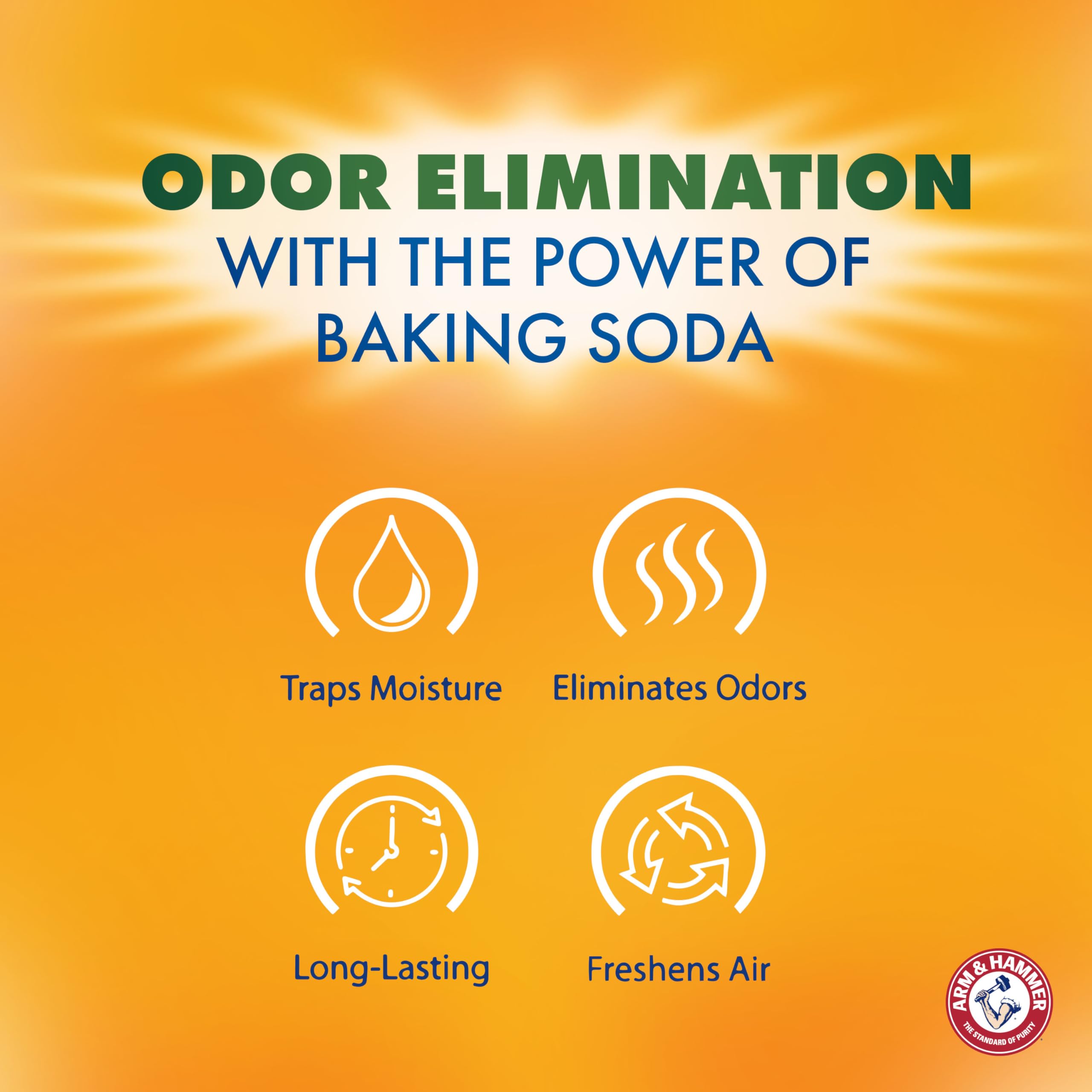 Arm & Hammer bolsa con nivel de agua visible que evidencia absorción