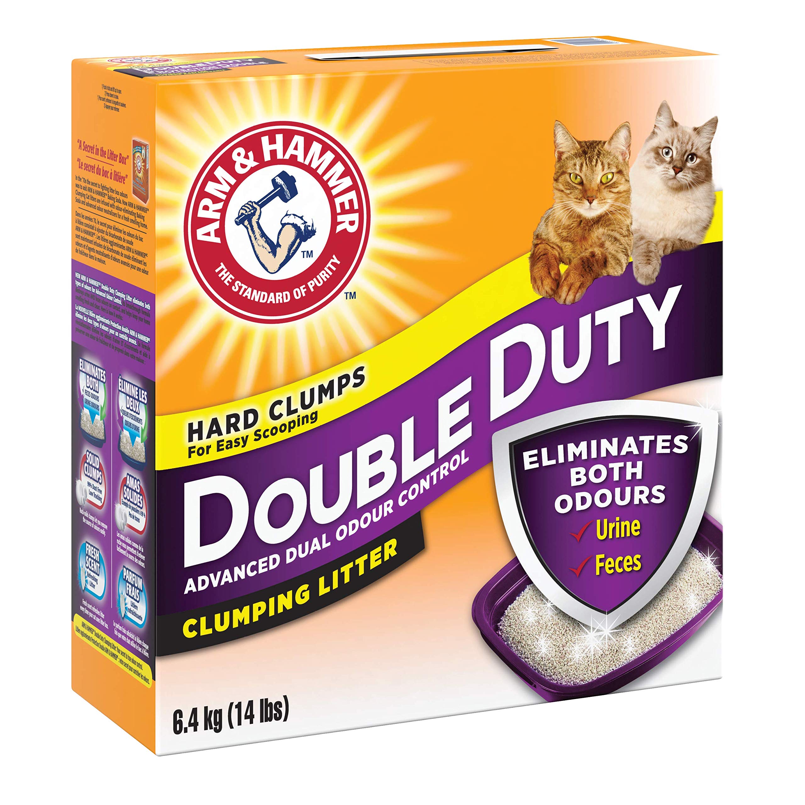 Arm & Hammer close-up of a tight clump for effortless scooping