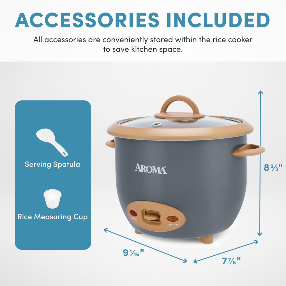 AROMA cool-touch handles and non-slip base for safe handling and stable placement