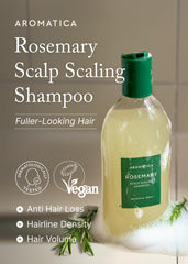 AROMATICA etiqueta con ingredientes y beneficios visibles en close-up