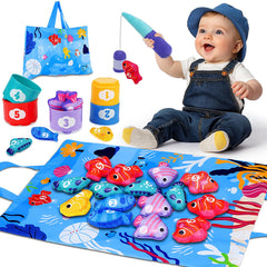 Arovan set completo de pesca Montessori, enseña coordinación