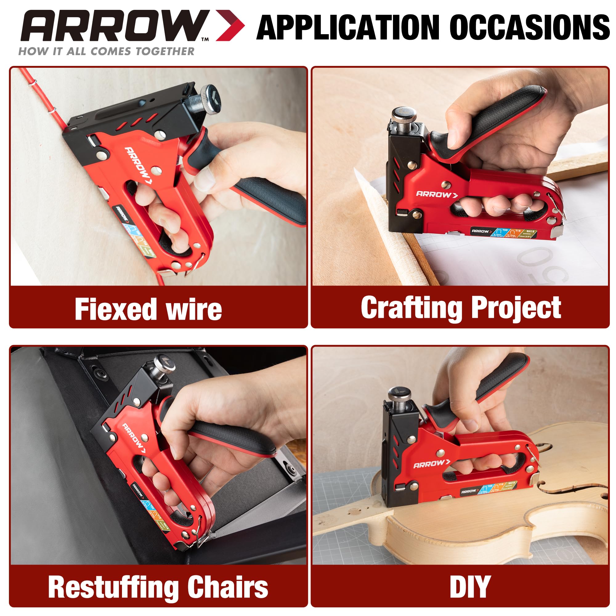 Arrow Fastener paquete de 3000 grapas incluidas, ofreciendo continuidad en proyectos largos