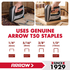 Arrow T50ACD primer plano del motor patentado mostrando construcción robusta y potencia