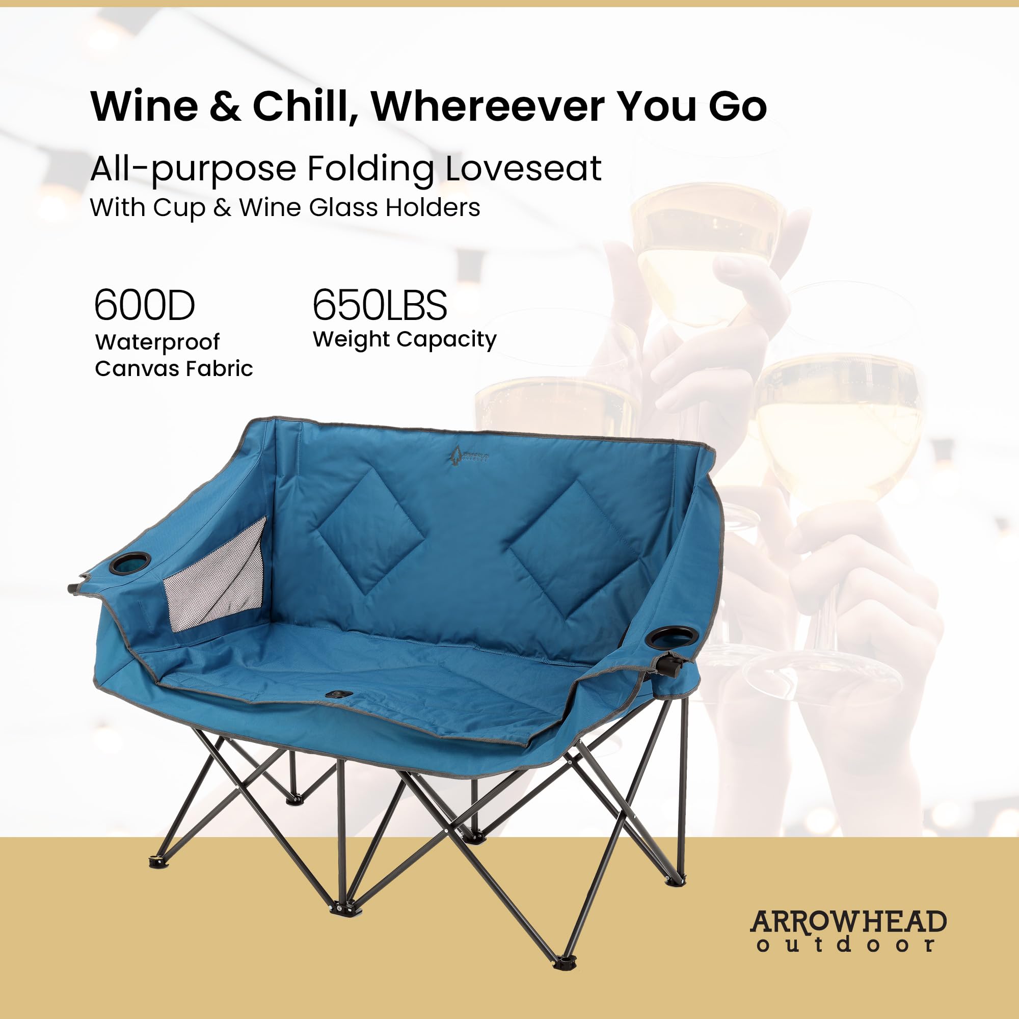 ARROWHEAD OUTDOOR detalle del acolchado que aporta confort prolongado