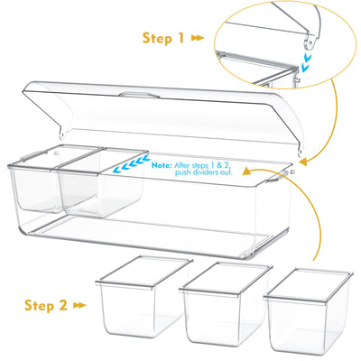 ARSTPEOE close-up of removable compartment demonstrating easy lift-out for refilling and cleaning benefit
