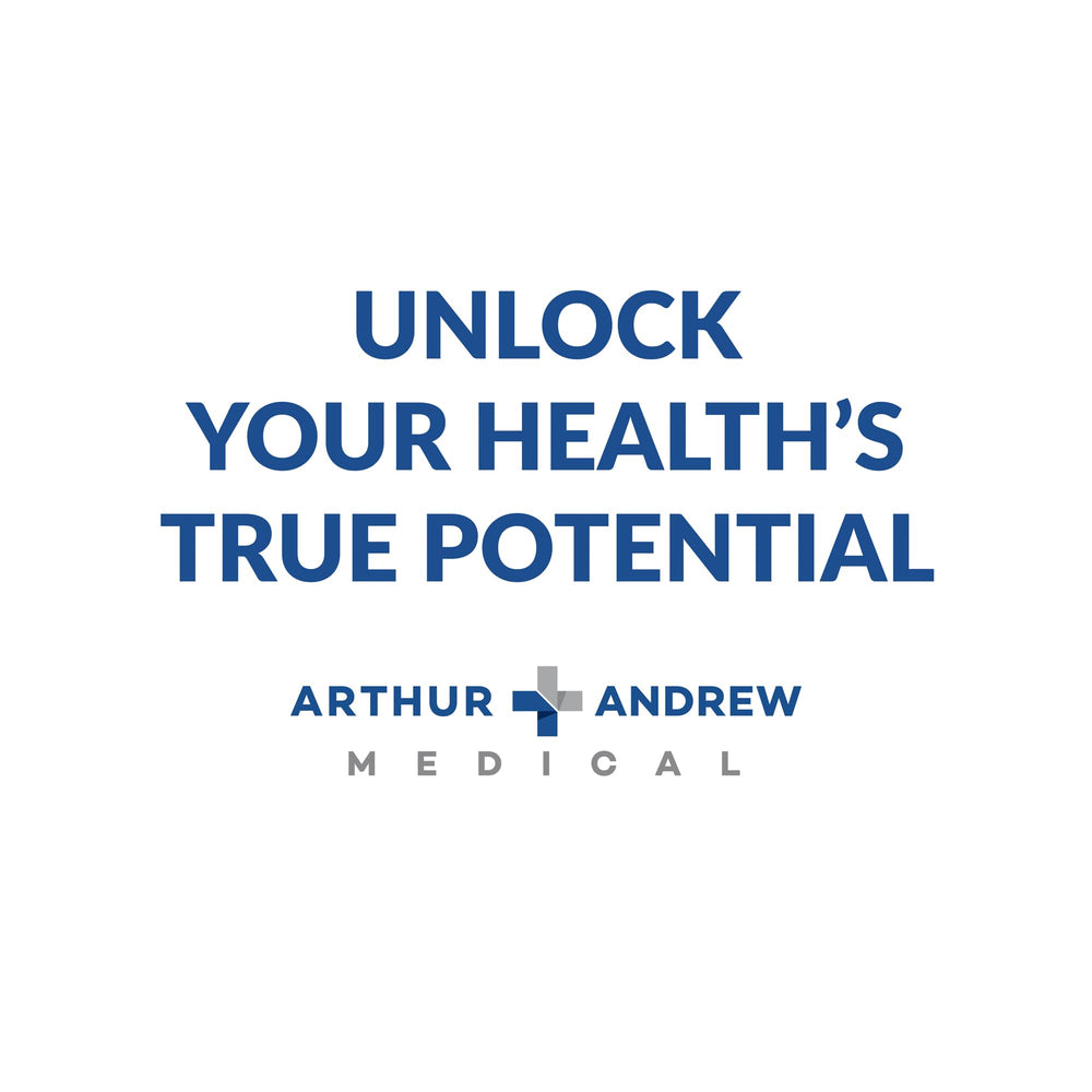 Arthur Andrew Medical logos de certificación mostrando non-GMO y kosher