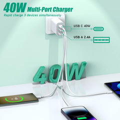 Articona vista de puertos USB‑C y USB‑A, detalle que facilita carga simultánea