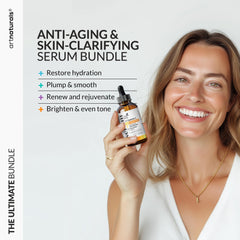 Artnaturals serum aplicado por mujer en su rutina nocturna para mejorar piel
