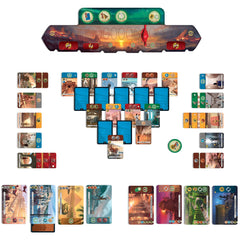 Asmodee close-up de una maravilla mostrando calidad de componentes y atractivo visual