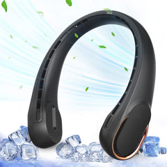 ASNUG ventilador de cuello vista frontal con diseño ergonómico y refresco inmediato