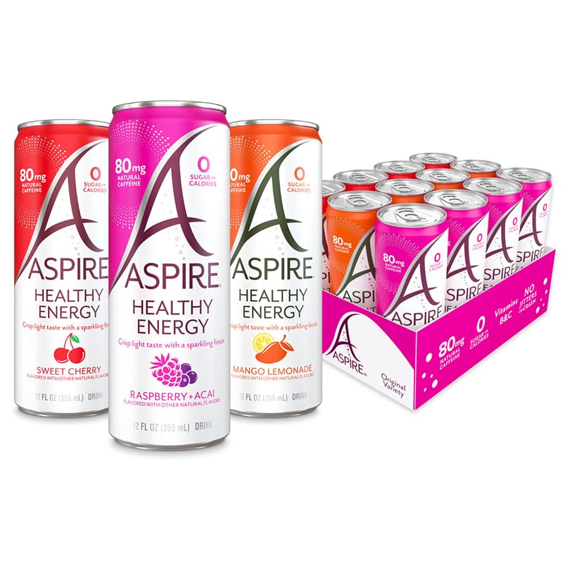 Aspire pack clásico frontal mostrando las 12 latas y el diseño de la marca, ideal para almacenamiento