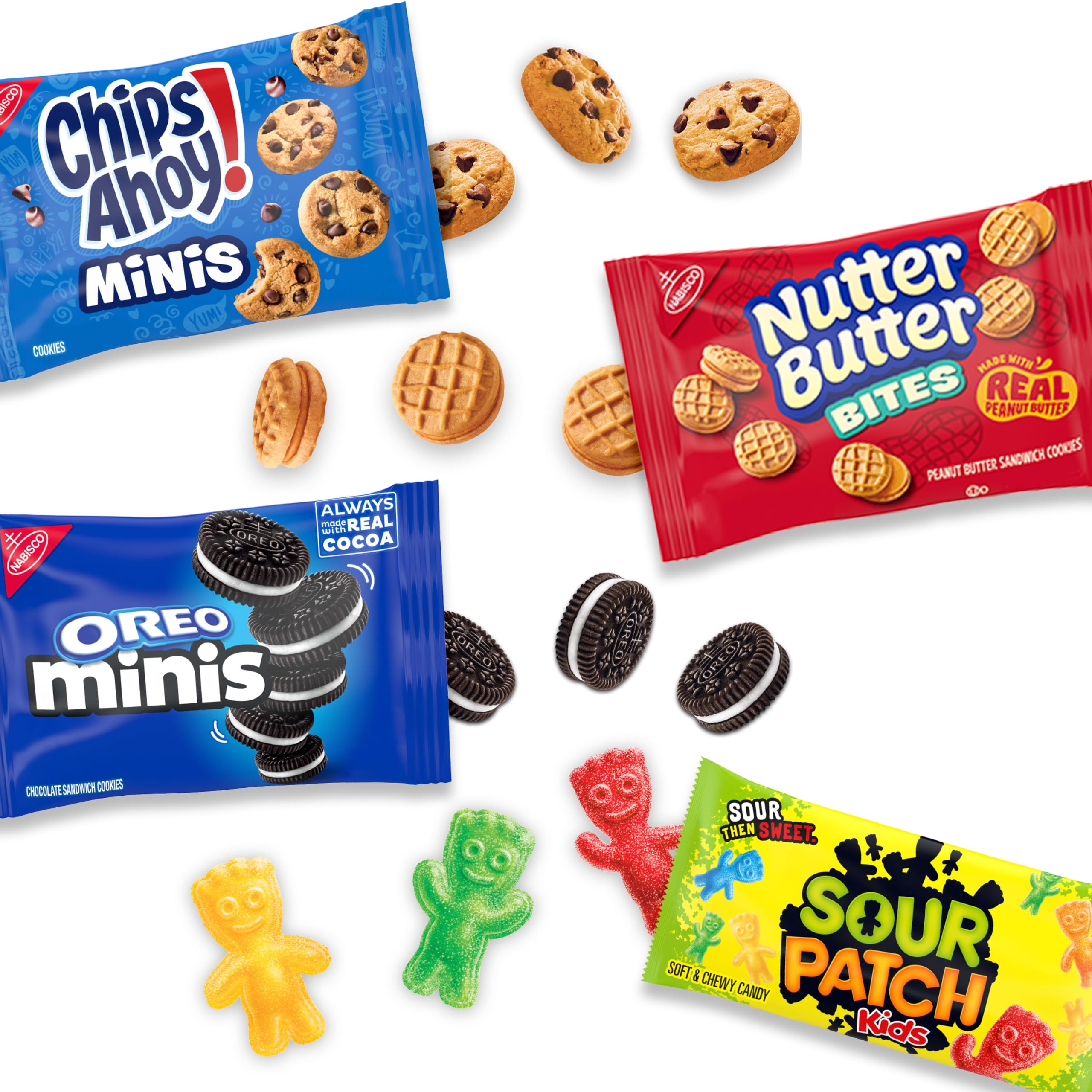 assorted snack packs spread showing variety and grab-and-go convenience