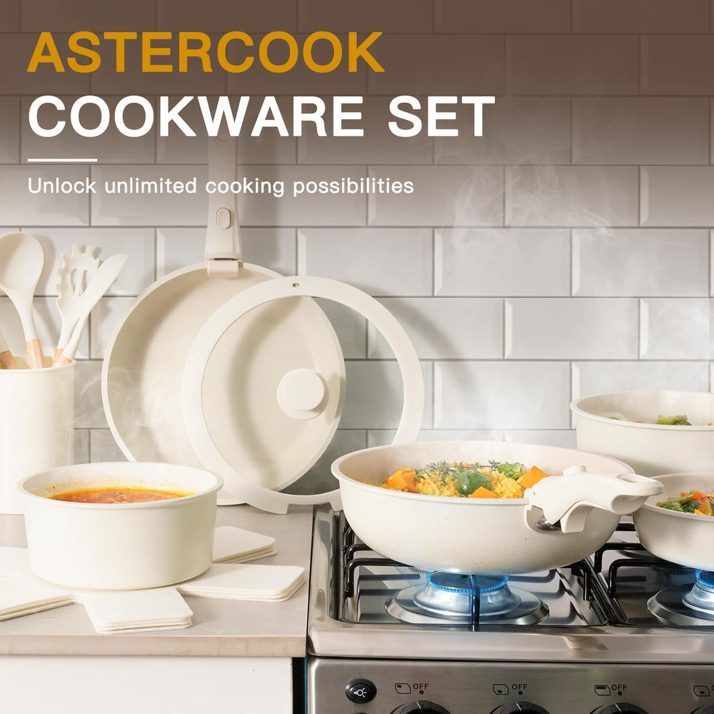 Astercook tempered glass lid detail highlighting tight fit and visibility benefit