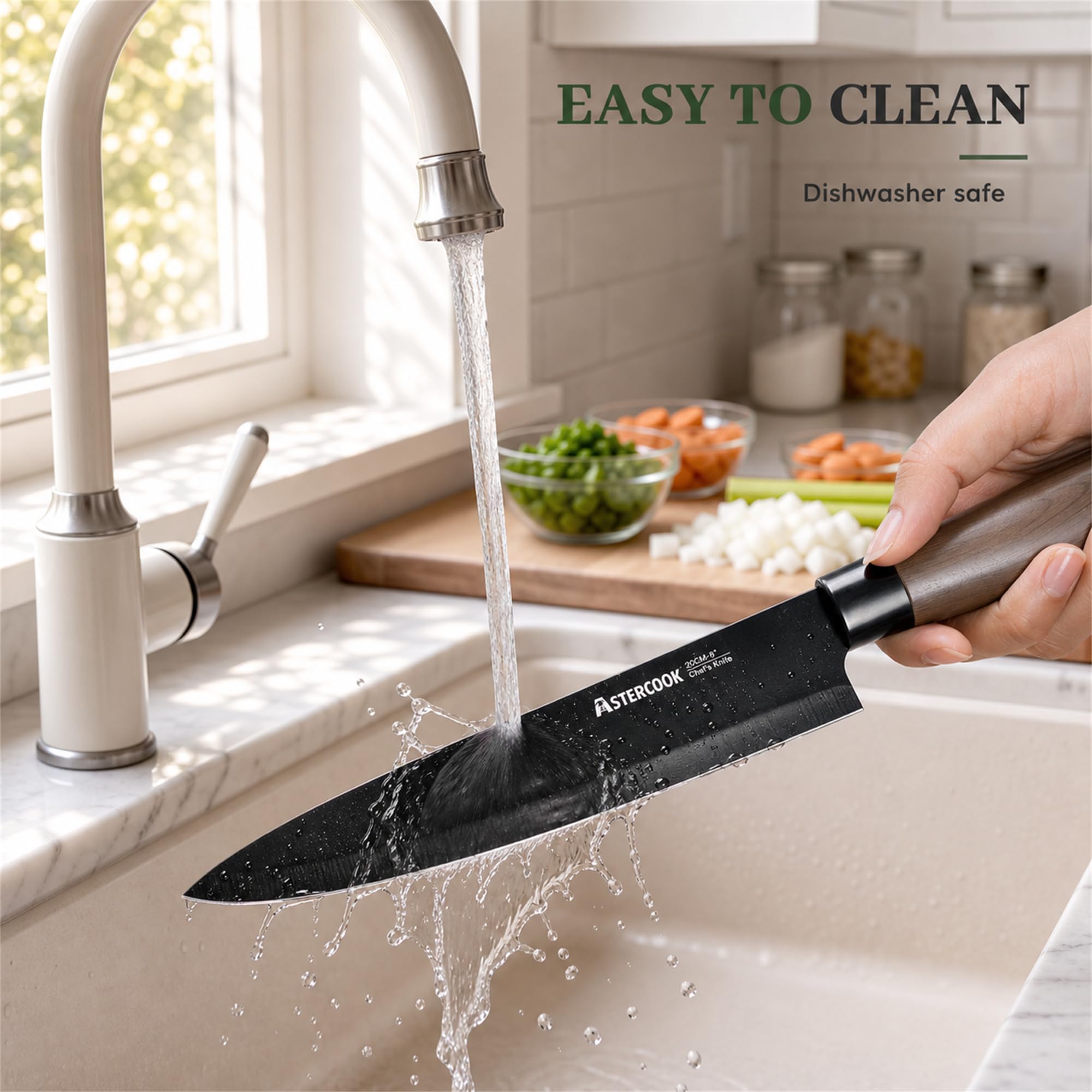 Astercook presentación del set envuelto como regalo, estética moderna y lista