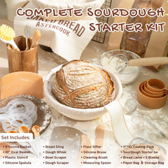 Astercook rattan round and oval bannetons creating consistent dough shape