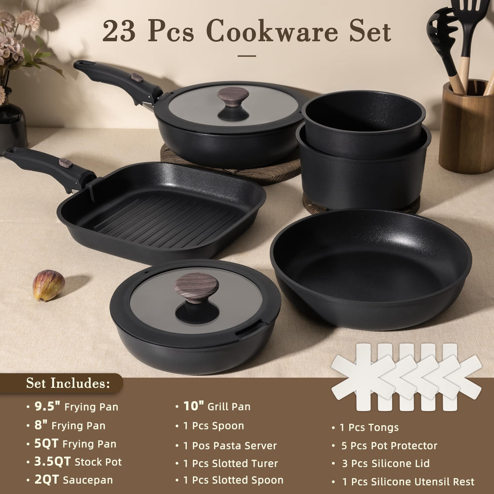 Astercook pans beside ruler showing size and scale for planning