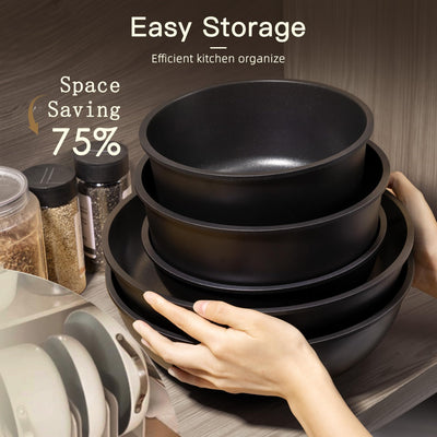 Astercook size comparison with hand showing lightweight, portable design