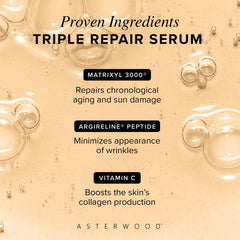 Asterwood detalle de etiqueta con ingredientes principales y beneficios claros