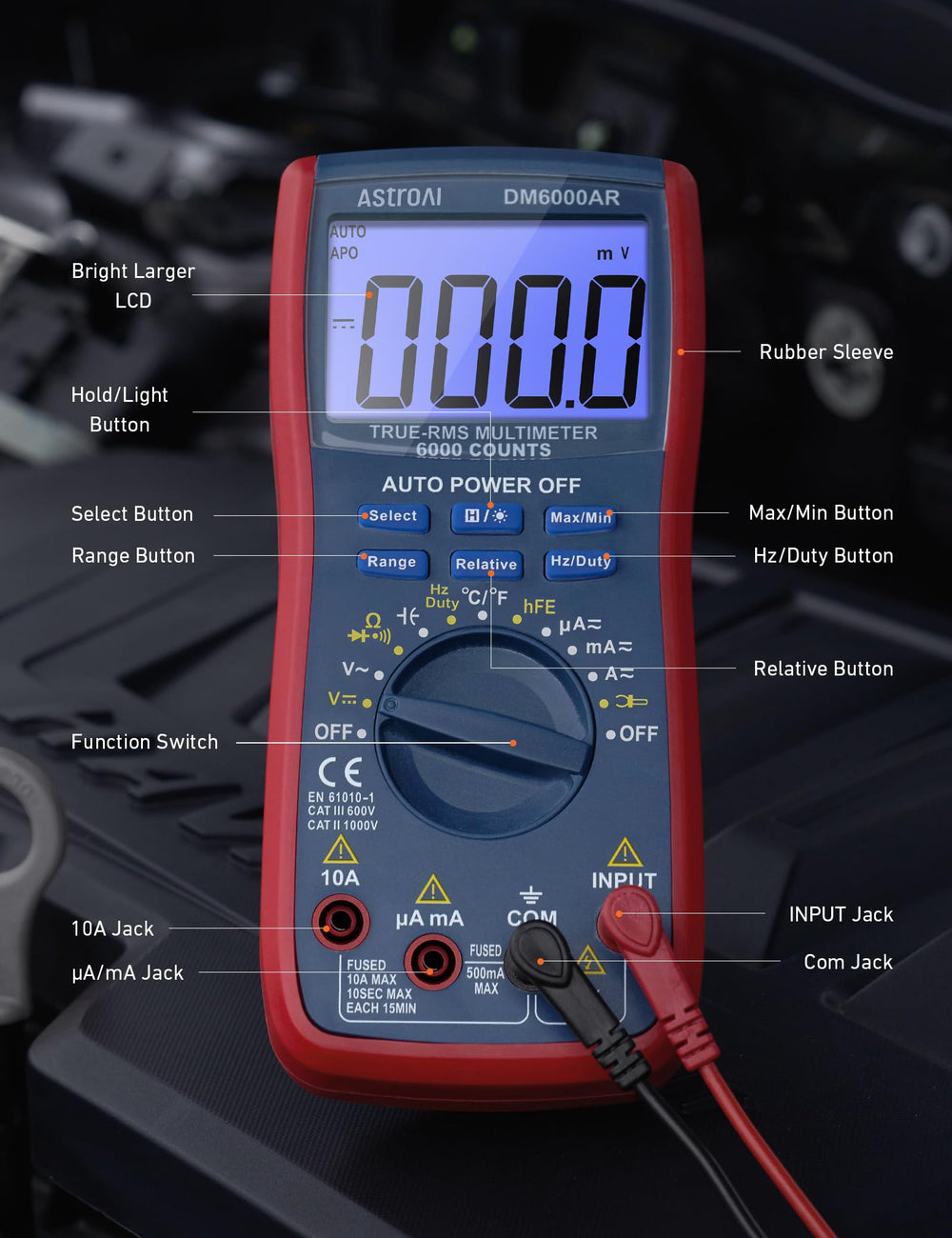 AstroAI midiendo temperatura en placa electrónica para comprobación fiable