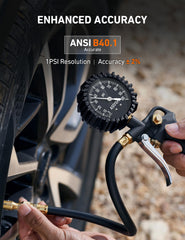 AstroAI esfera del manómetro 0–100 PSI para lecturas claras y fiables
