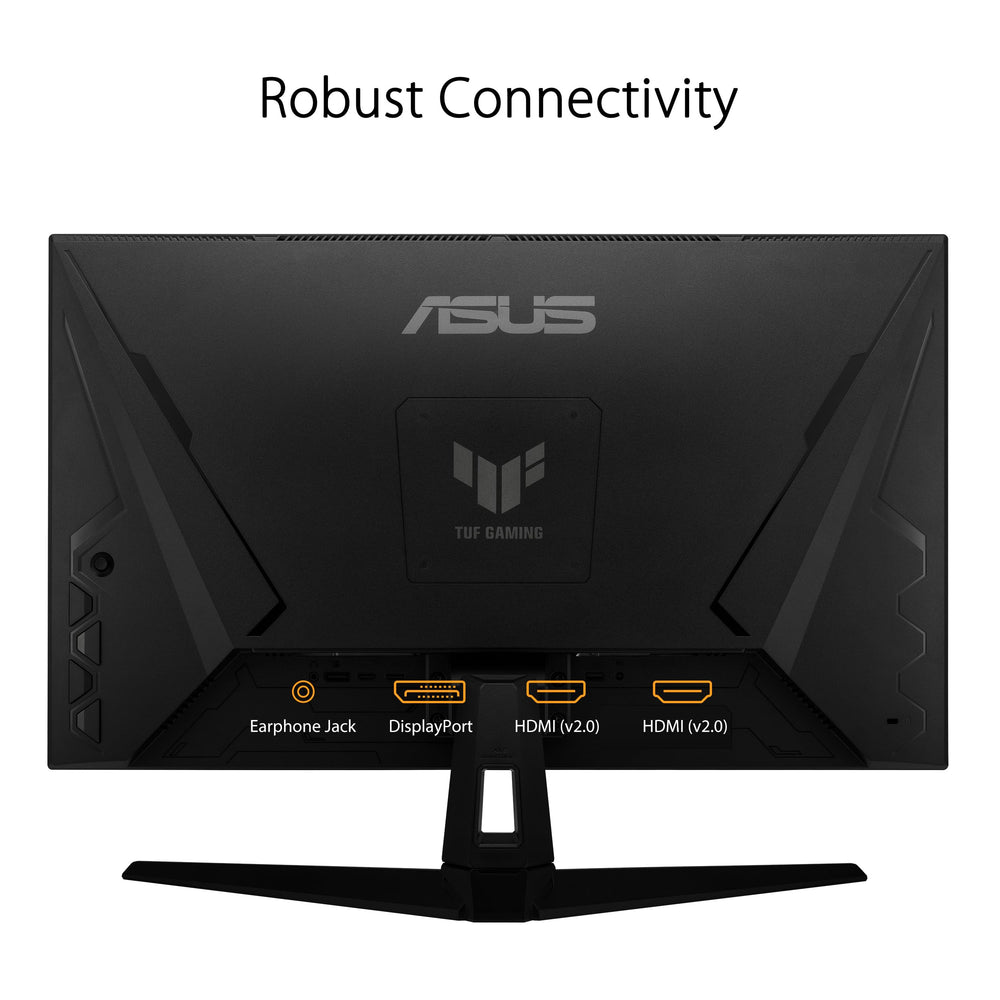 ASUS VG27AQ3A in-game HUD demo showing fast motion clarity and reduced ghosting for competitive play