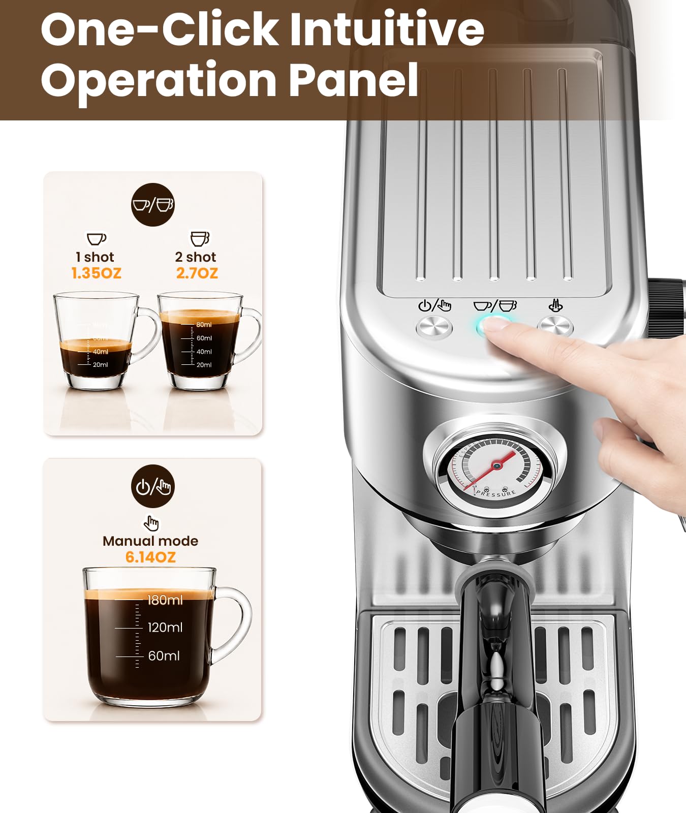 atatix steam wand frothing milk to create dense microfoam for latte art