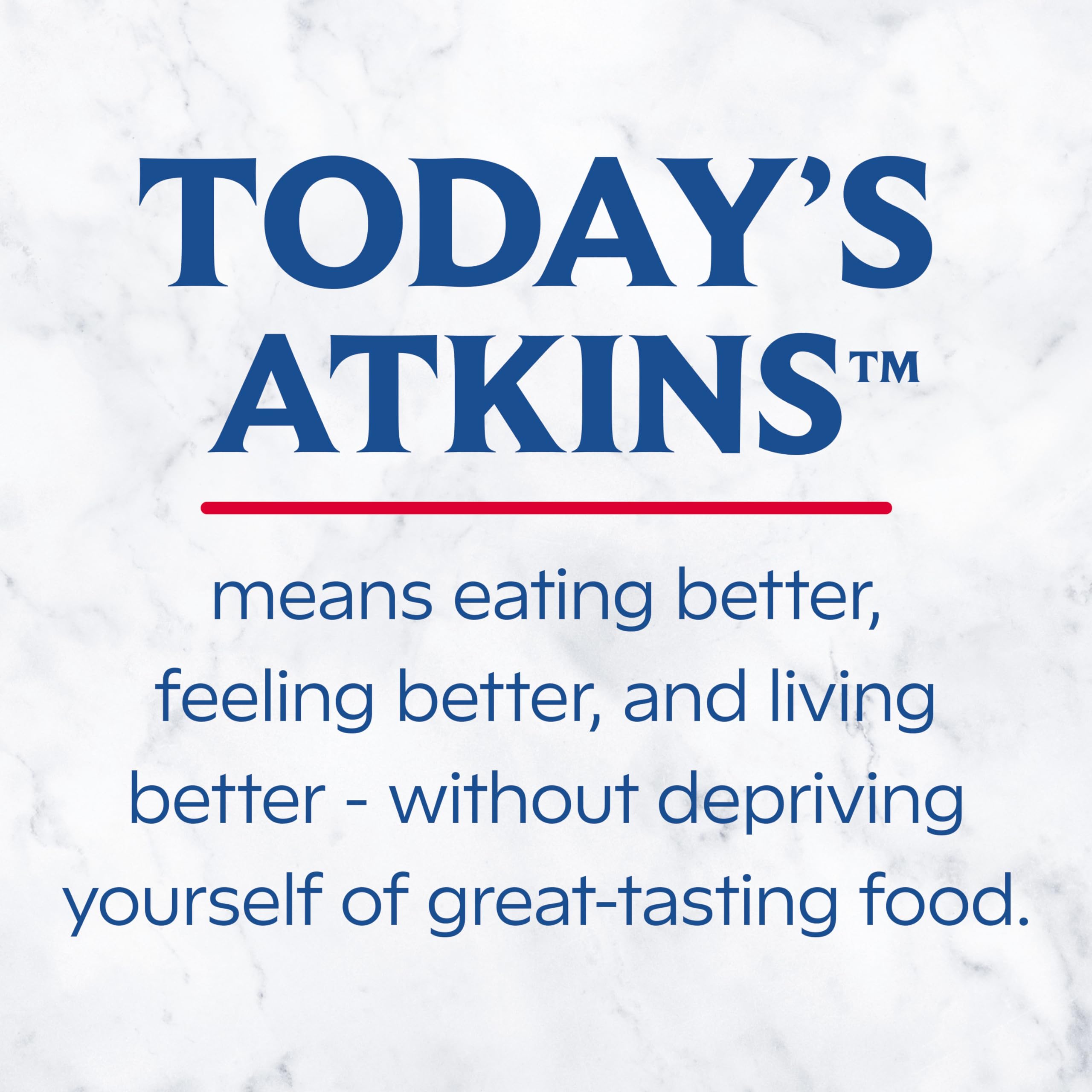 Atkins texture closeup emphasizing creamy, latte-like mouthfeel