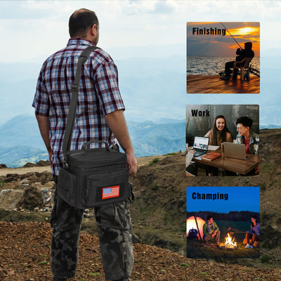 ATRIPACK side mesh bottle pocket visible with bottle for quick hydration
