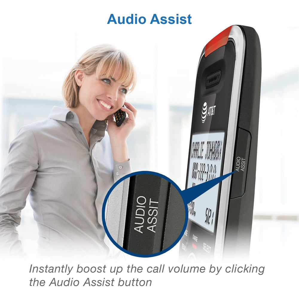 AT&T base station rear view highlighting ports and sturdy antenna for extended range