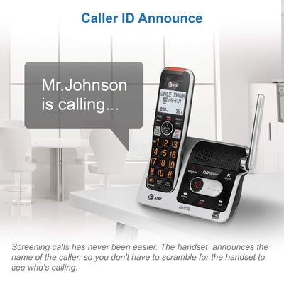 AT&T handset intercom feature in action enabling quick internal calls