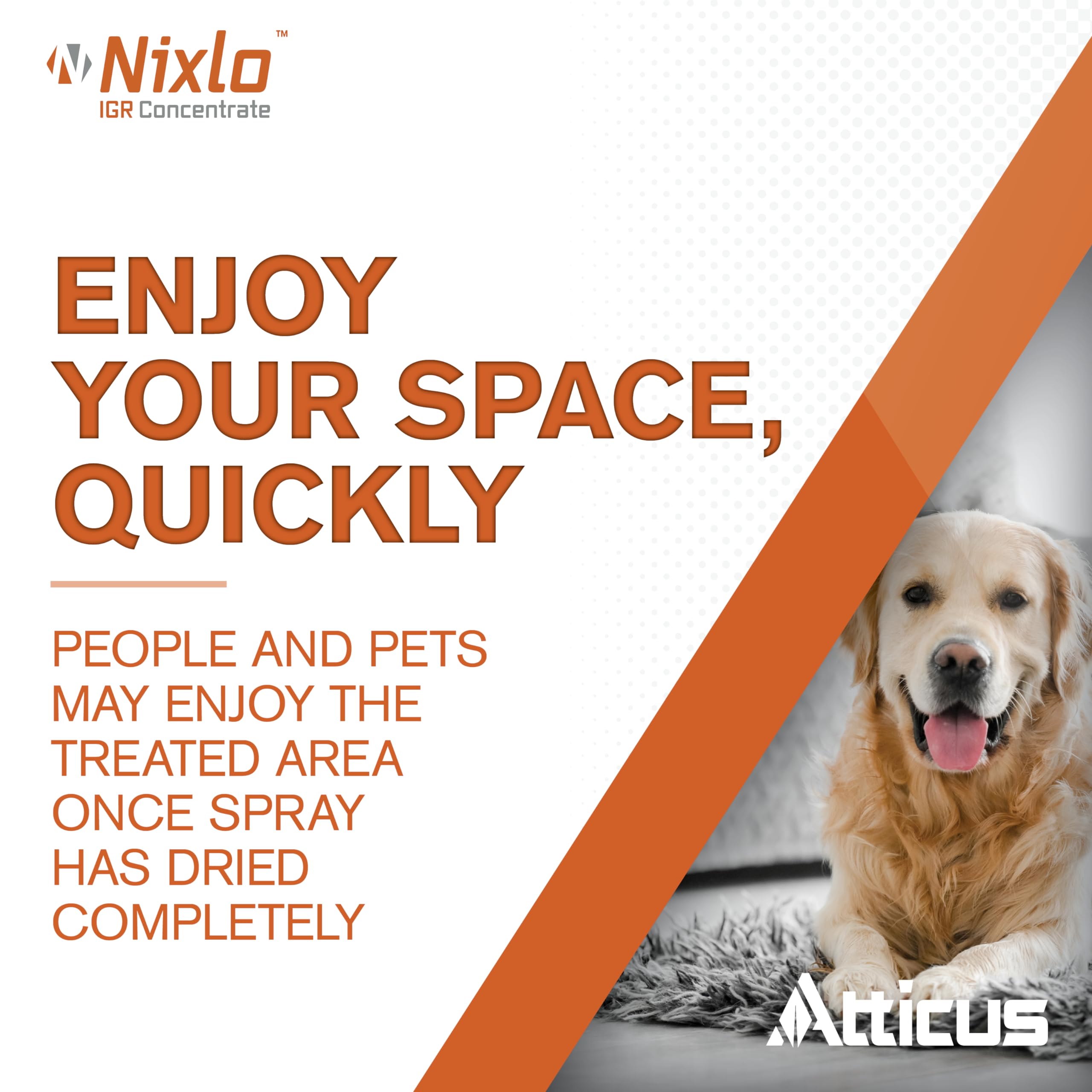 Tratamiento de alfombra con Atticus Nixlo, control de pulgas en superficies blandas