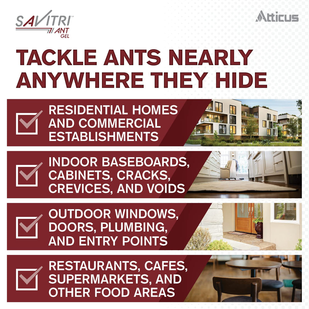 Atticus Savitri gel texture detail highlighting non-odorous bait consistency benefit