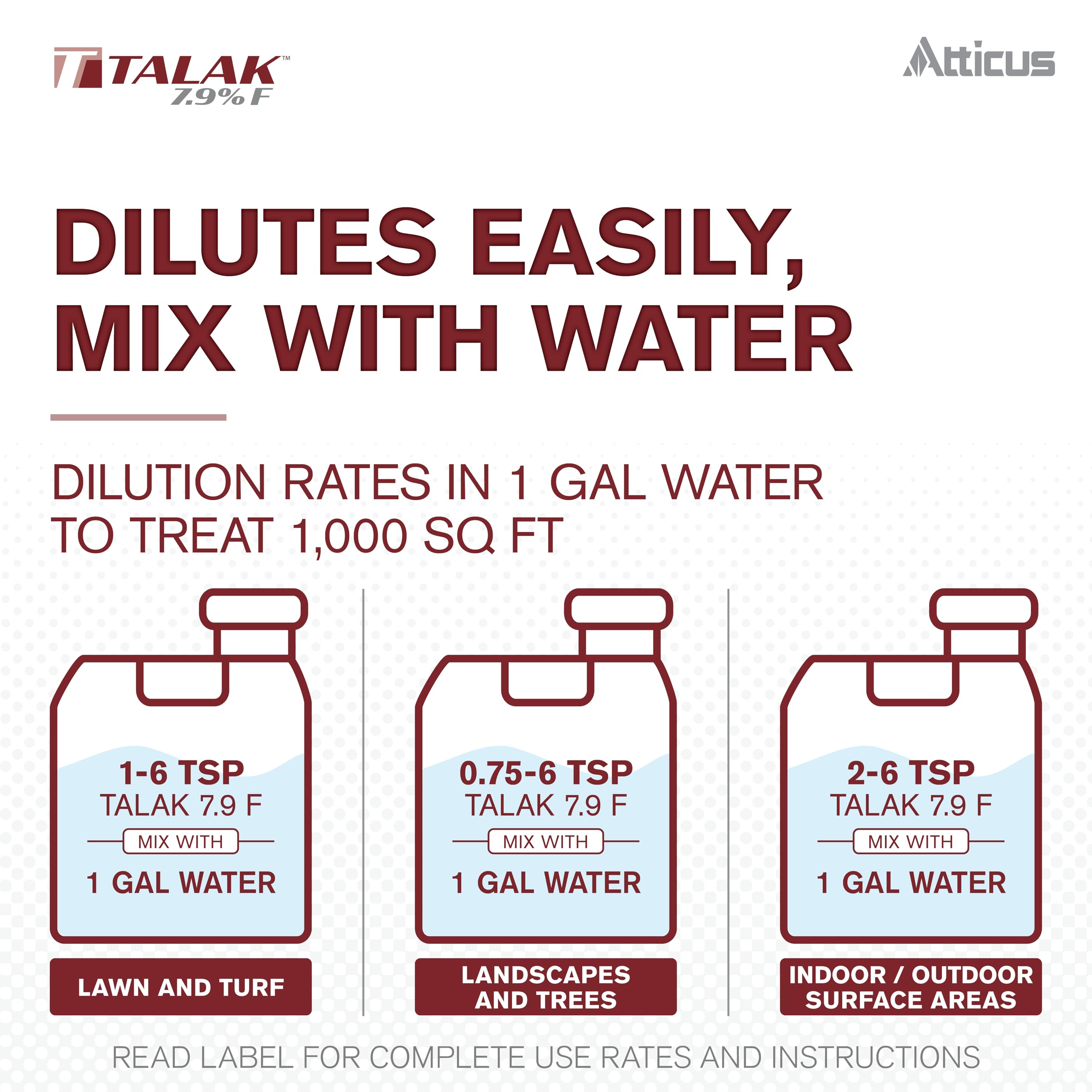 Atticus Talak applied to turf and beds for landscape pest control benefit
