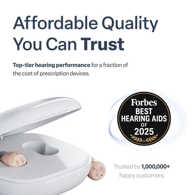 Audien Atom One packaging and manual showing what's included and starter guidance