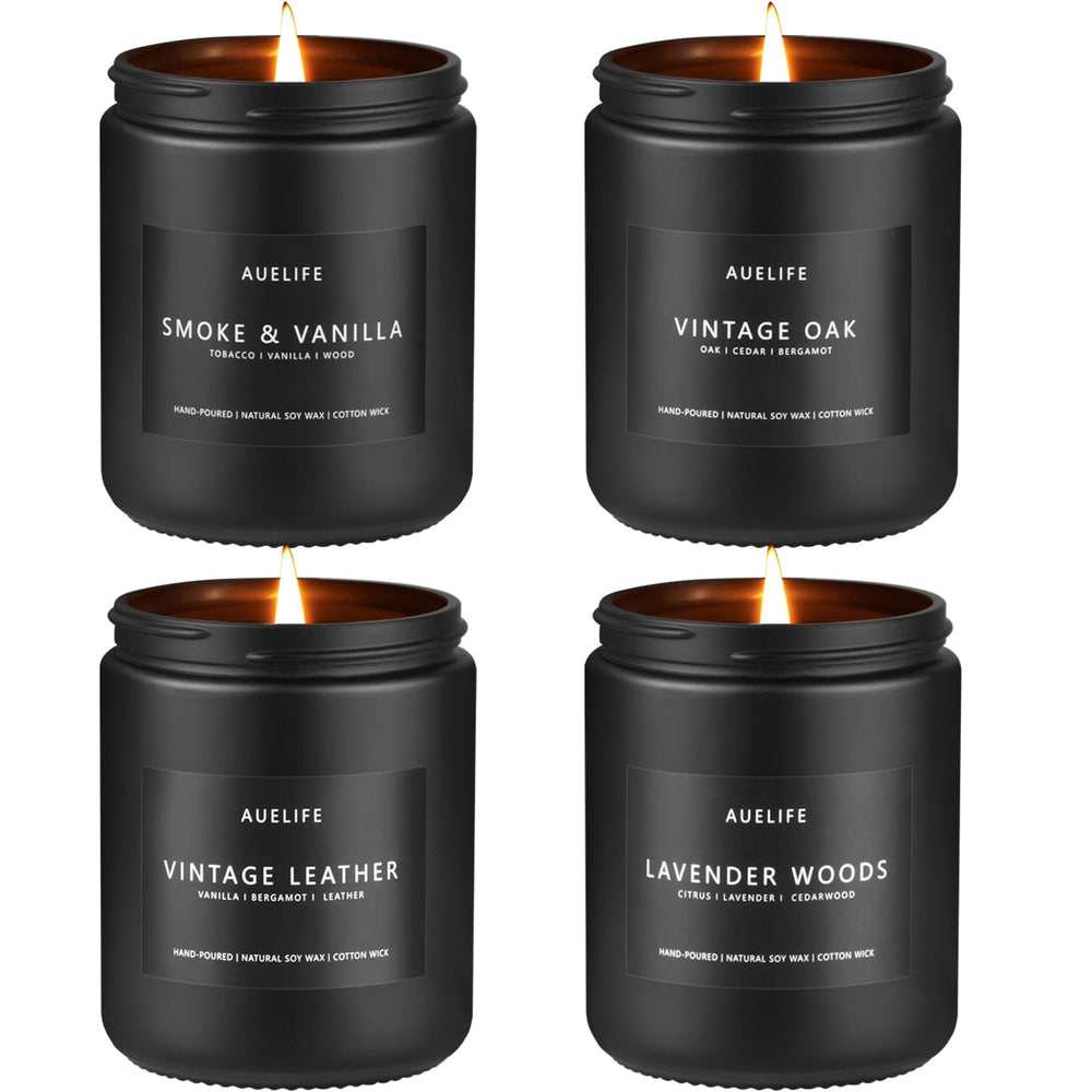 Auelife pack frontal de cuatro velas con diseño masculino y aspecto elegante